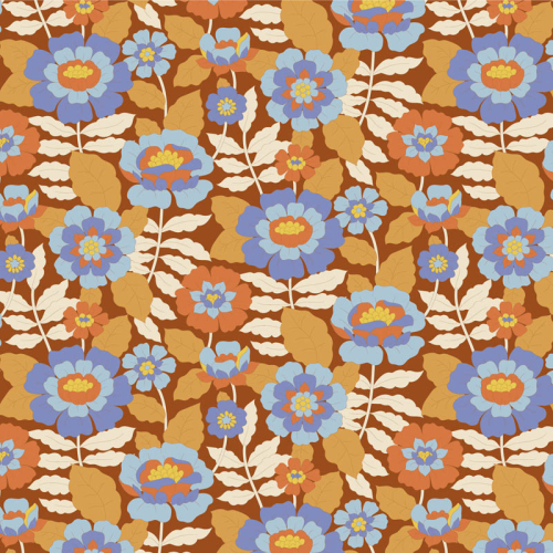 Tilda Patchwork Stoff Baumwolle - Wallflower - Beverly Caramel